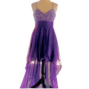 Rhinestone Vintage Evening Dress SZ M